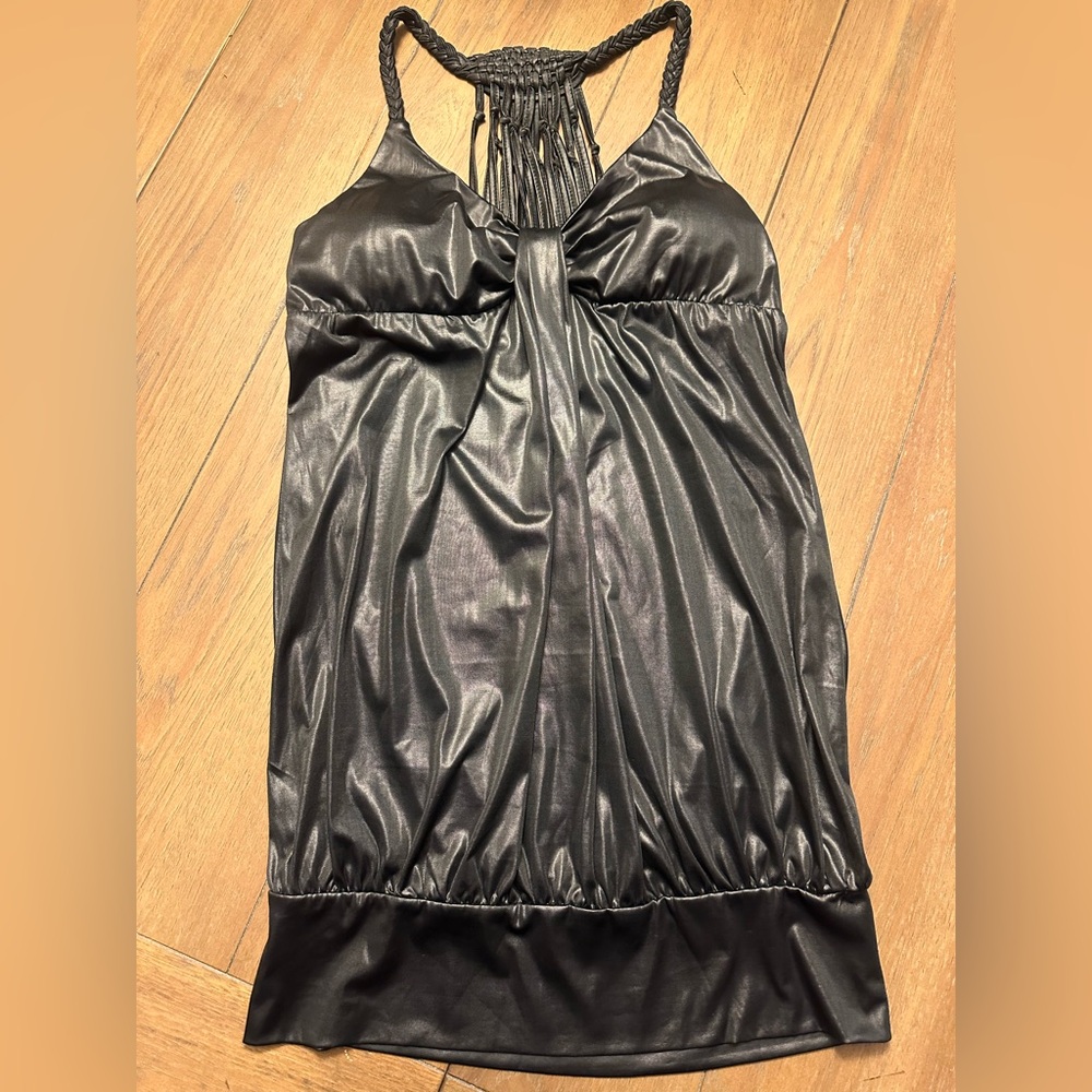 Elegant Black Halter Dress